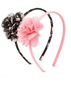 All light pink headband with flower