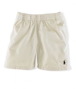 Boys elastic polo shorts