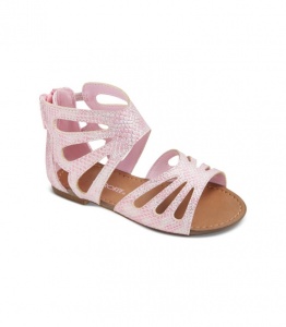 Pink gladiator sandals